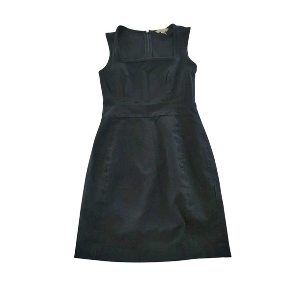 Banana Republic Dresses & Skirts - Banana Republic Sloan fit Sheath Dress Size 4 Petite Square Neck Sleeveless Blac